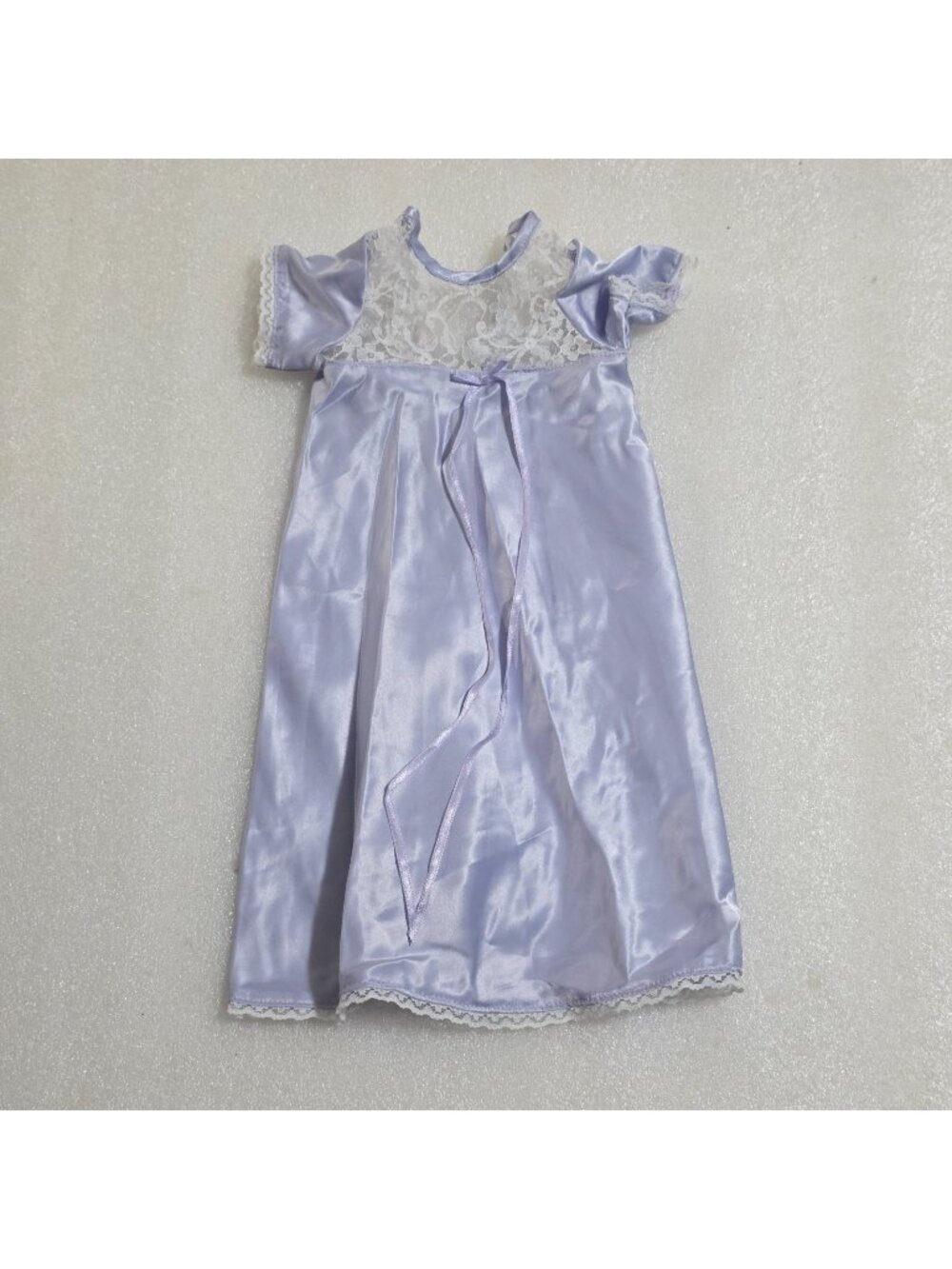 Little Sisters‎ Lavender Satin Gown Nightgown Lace Accents for 18" dolls